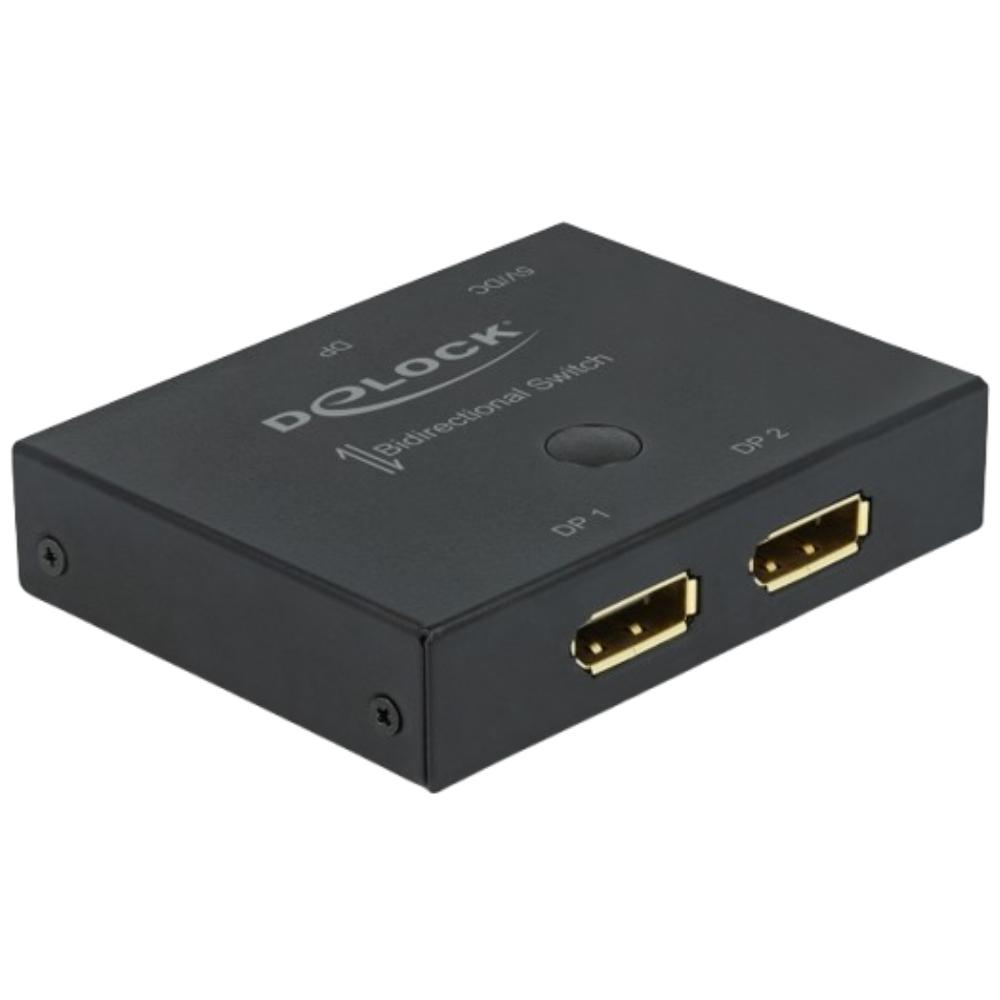 Delock DisplayPort Switch, bidirektional, 8K 30 Hz. - Delock