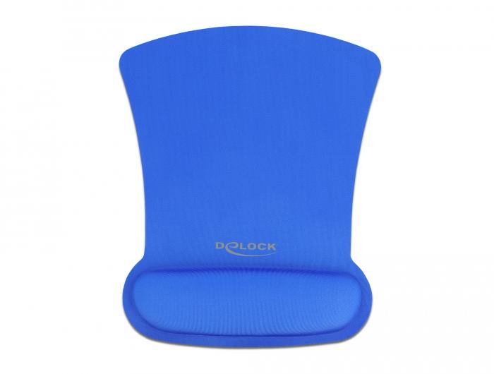 Delock Ergonomisches Mauspad mit Handballenauflage Blau 255 x 207 mm - Delock