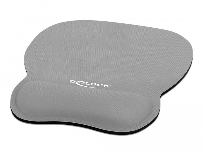Delock Ergonomisches Mauspad mit Handballenauflage Grau 245 x 206 mm - Delock