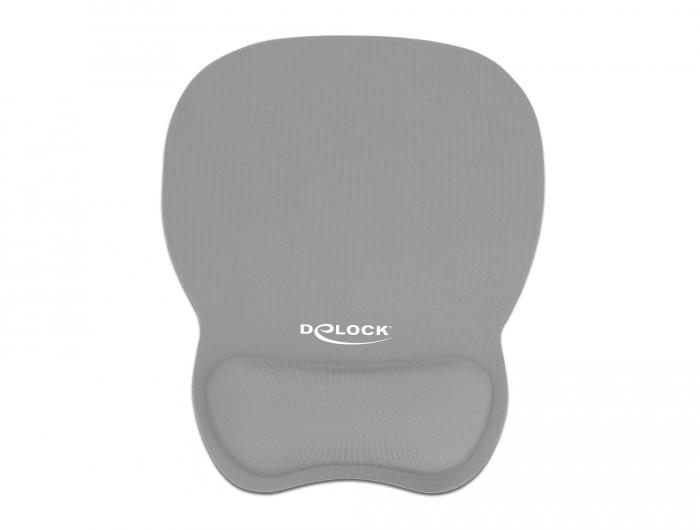 Delock Ergonomisches Mauspad mit Handballenauflage Grau 245 x 206 mm - Delock