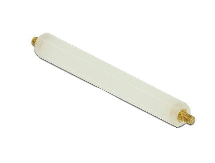 Delock Abstandhalter M4 x M4, Sechskant, außen/außen, 90 mm naturel - Delock