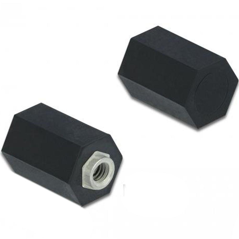 Delock Abstandhalter M2,5, Sechskant, innen, 10 mm schwarz 4 Stück - Delock