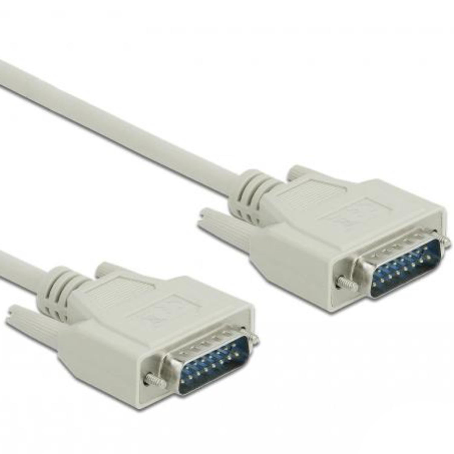 Delock Serielles Kabel Sub-D15 Stecker auf Stecker 5 m - Delock