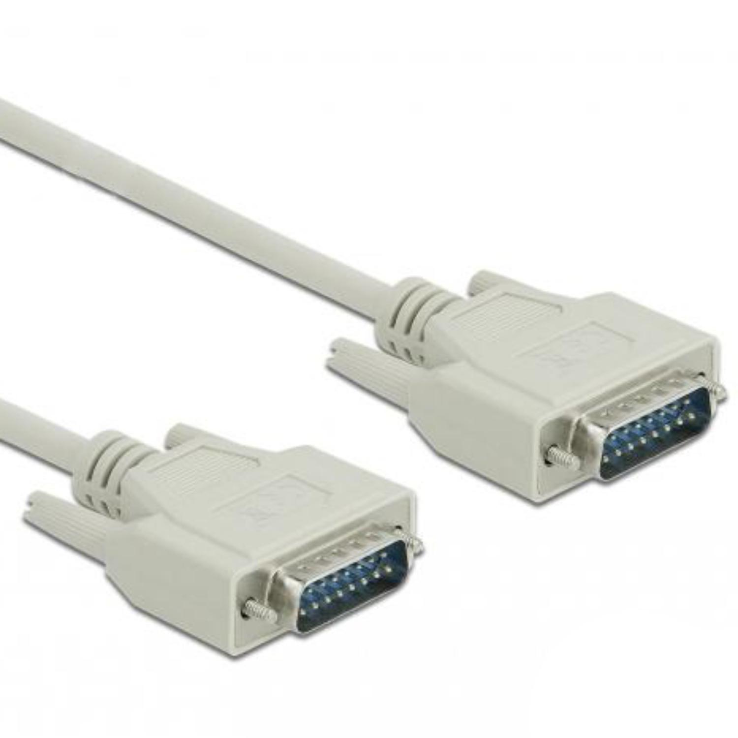 Delock Serielles Kabel Sub-D15 Stecker auf Stecker 3 m - Delock