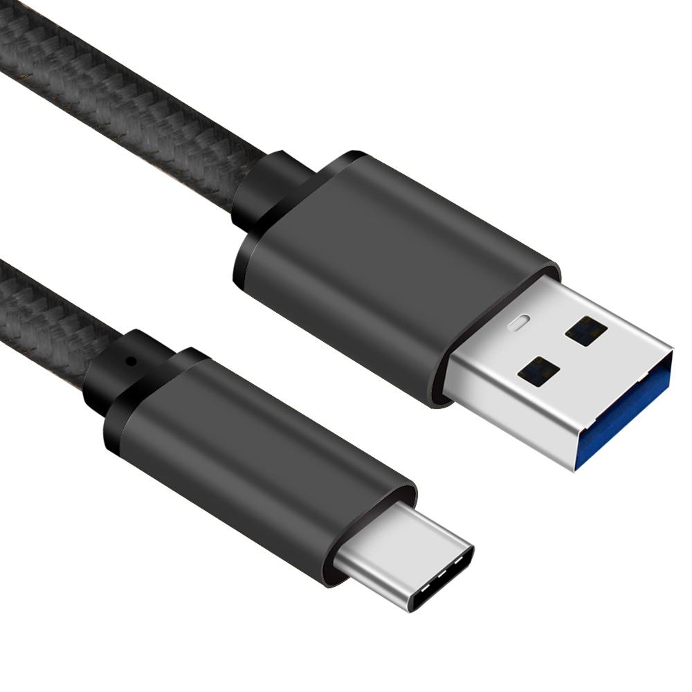 USB-C-auf-USB-A-Kabel - 3.2 - Nylonmantel - Allteq