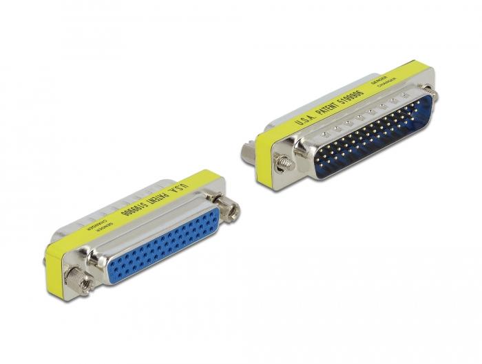 Delock HD/DB 44-poliger Stecker-zu-Buchse-Adapter - port saver - Delock