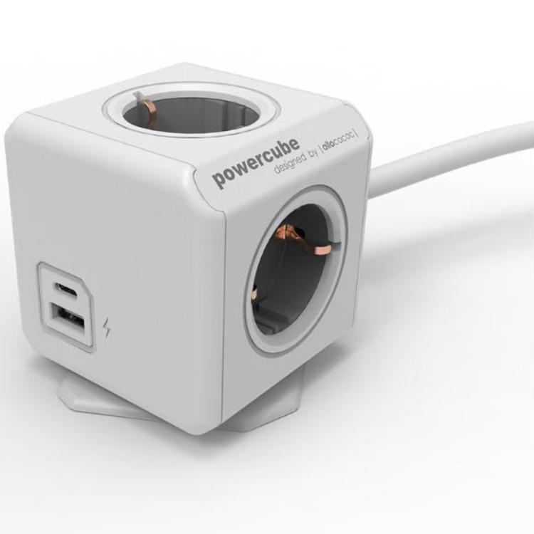 Steckdosenleiste - 4-fach - USB - Allocacoc