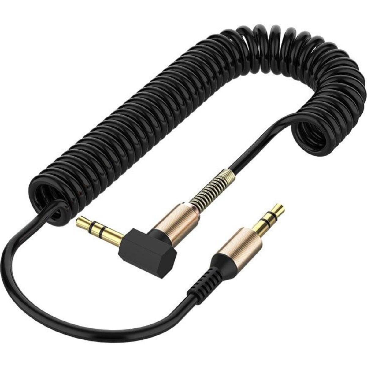 Klinkenkabel - Curly cord - schwarz - 1,8 Meter