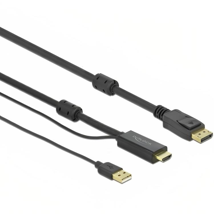 HDMI zu DisplayPort Kabel - 1 Meter - Delock