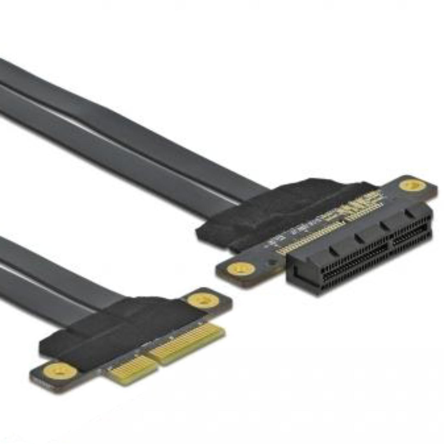 Delock Riser Card PCI Express x4 auf x4 mit flexiblem Kabel 30 cm - Delock