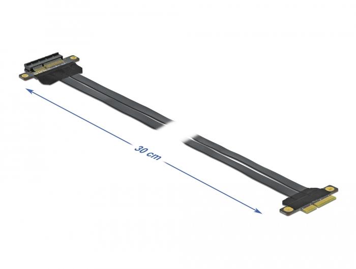 Delock Riser Card PCI Express x4 auf x4 mit flexiblem Kabel 30 cm - Delock