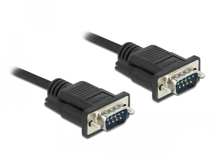 Delock Serielles Kabel RS-232 Sub-D9 Stecker auf Stecker 10 m - Delock