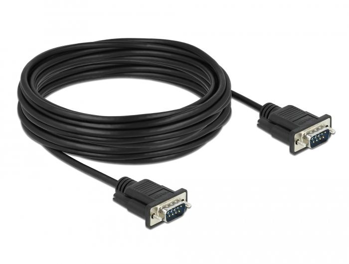Delock Serielles Kabel RS-232 Sub-D9 Stecker auf Stecker 10 m - Delock
