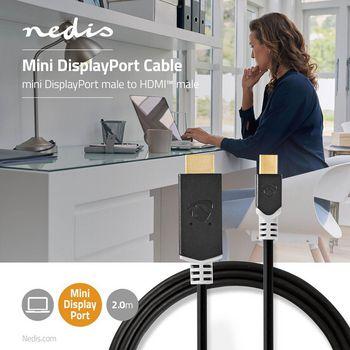 Mini DisplayPort HDMI™ Kabel 1.4 Mini DisplayPort Männlich HDMI™ Kabel - Nedis