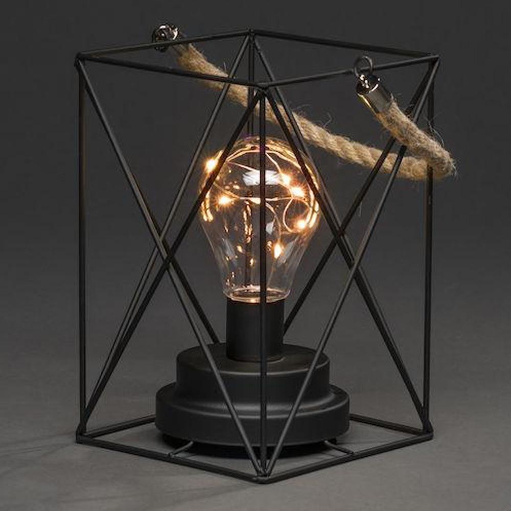 Weihnachtsdekoration - LED-Weihnachtsbeleuchtung für den Innenbereich - 9 Lichter - 19 x 12 cm - extra warmweiß - 3x AA