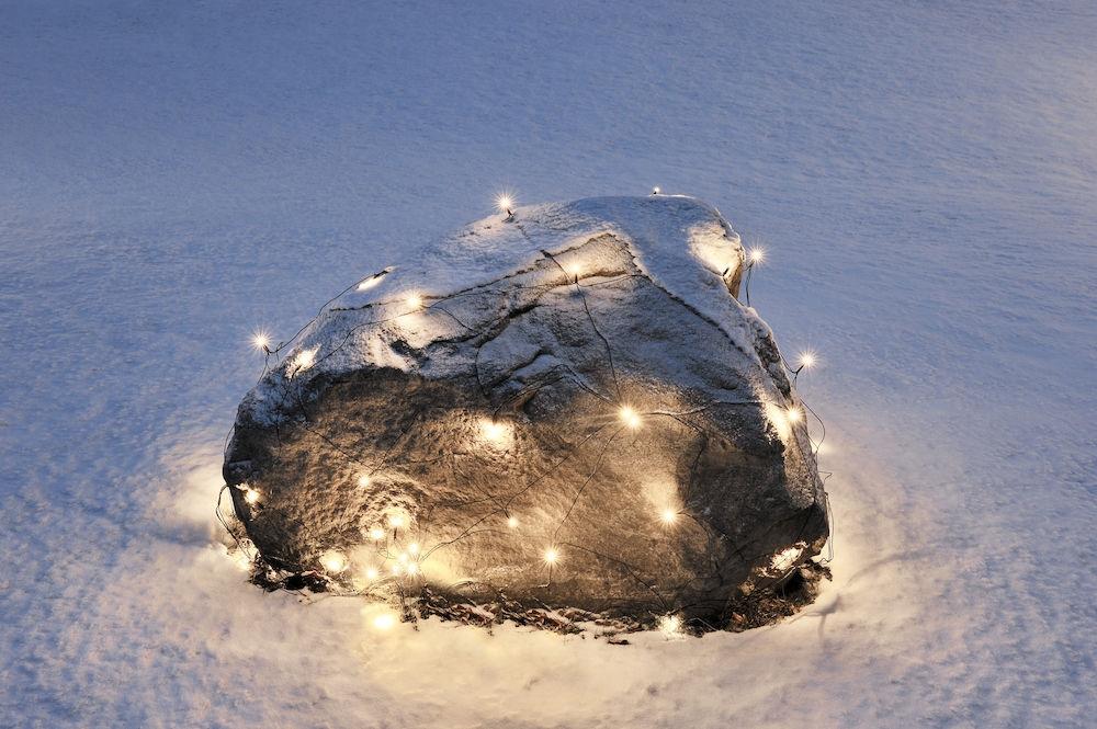 Net lighting - led weihnachtsbeleuchtung für innen und außen - 120 Lichter - 1 x 1 Meter - extra warmweiß