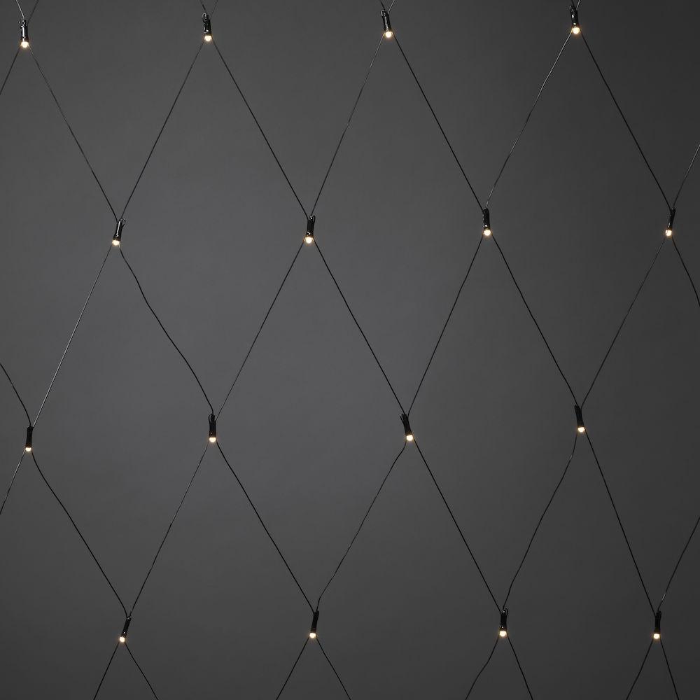 Net lighting - led weihnachtsbeleuchtung für innen und außen - 120 Lichter - 2 x 2 Meter - warmweiß