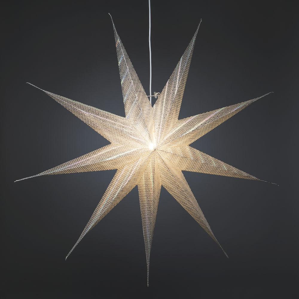 Weihnachtsstern - Weihnachtsbeleuchtung für innen - 1 Glühbirne - 115 x 115 cm - warmweiß - E14