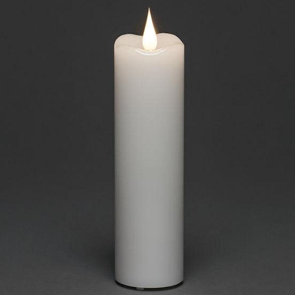 Kerze - LED-Weihnachtsbeleuchtung innen - 1 Licht - 17 cm - warmweiß - 2x AA