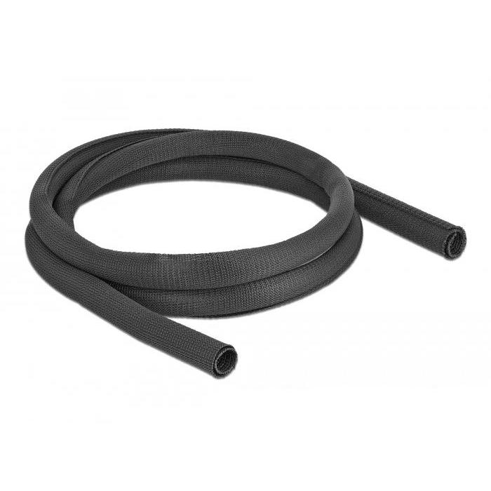 Delock Gewebeschlauch selbstschließend 2 m x 25 mm schwarz