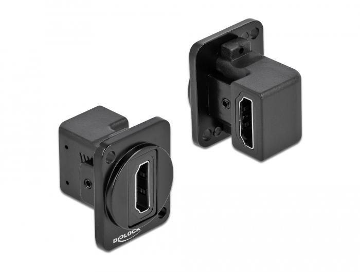 Delock D-Typ Modul HDMI-A 90 gewinkelt Buchse zu Buchse - Delock