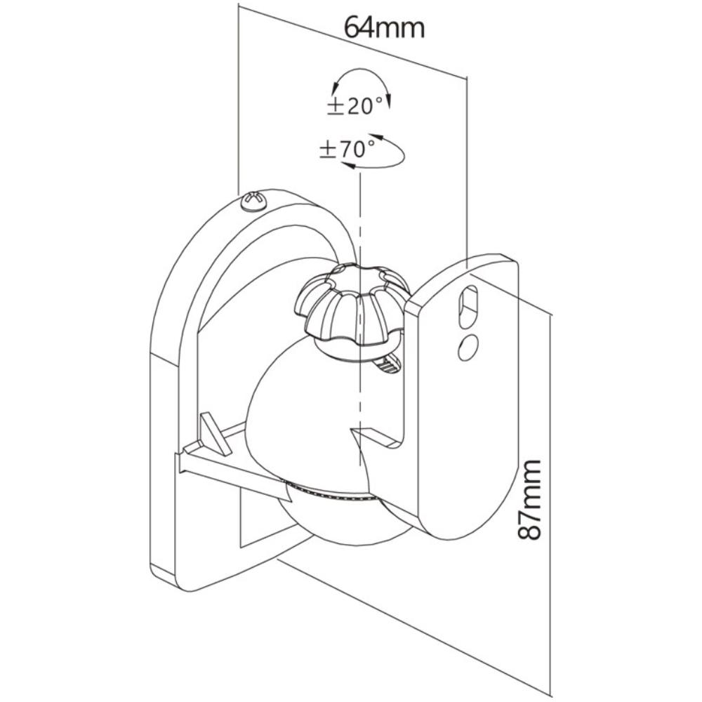 Lautsprecher-Halterung - Goobay