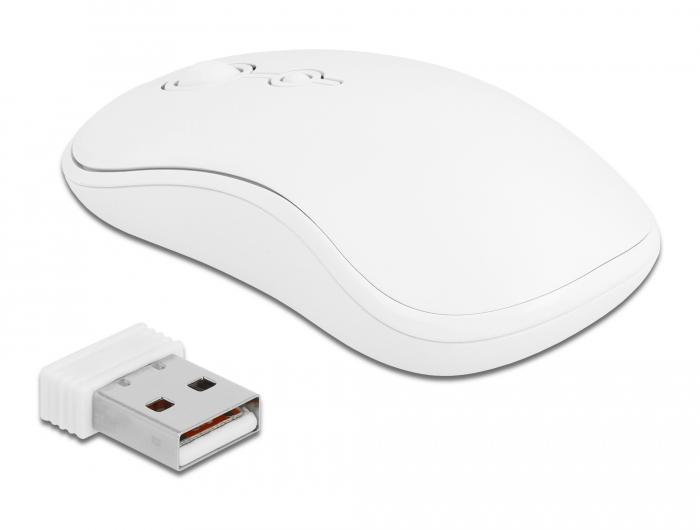 Delock USB Tastatur- und Maus-Set 2,4 GHz kabellos weiß - Delock