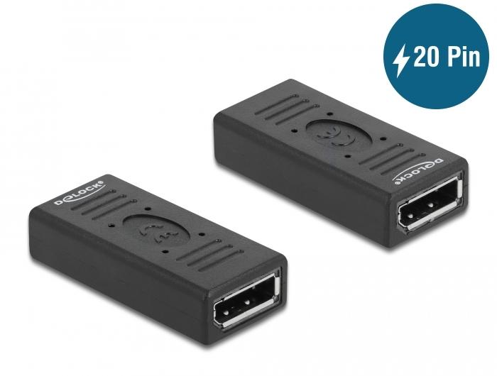 Delock DisplayPort 1.2-Adapter Buchse auf Buchse Gender Vector - Delock