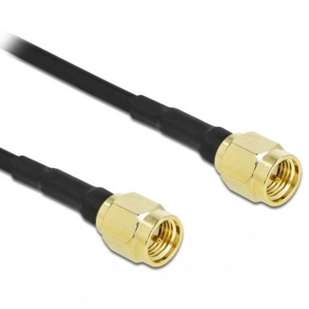 Delock Antennenkabel SMA Stecker zu SMA Stecker LMR/CFD100 10 m verlustarm - Delock