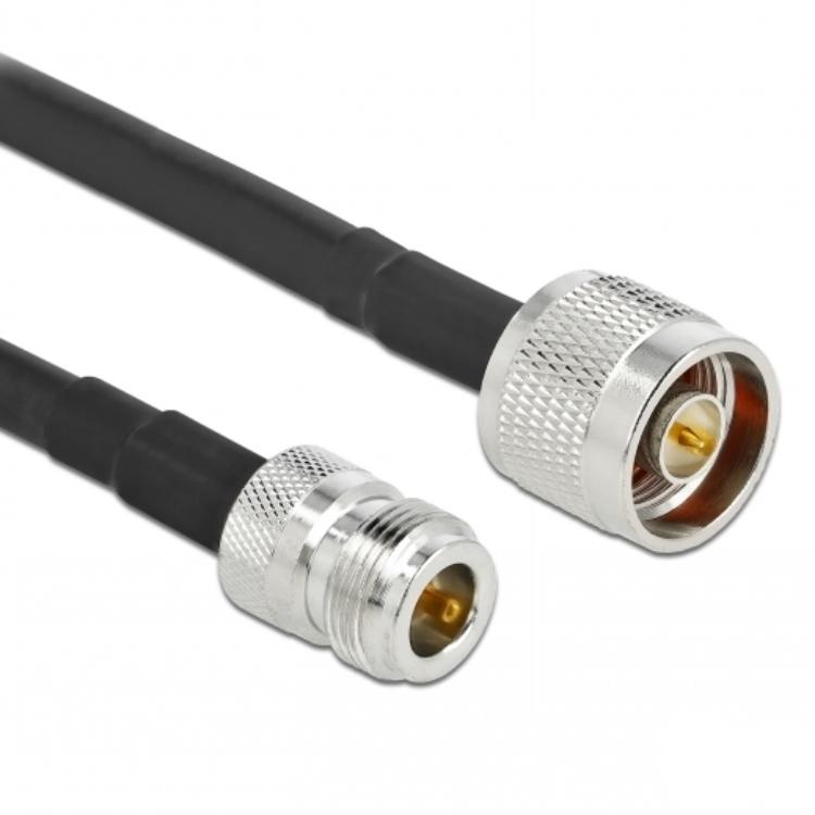 Delock Antennenkabel N-Stecker auf N-Buchse LMR/CFD300 3 m mit geringem Verlust - Delock