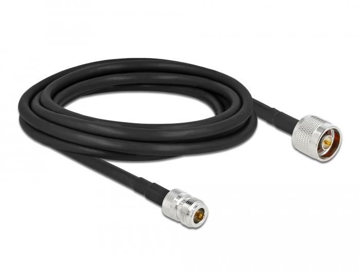 Delock Antennenkabel N-Stecker auf N-Buchse LMR/CFD300 3 m mit geringem Verlust - Delock