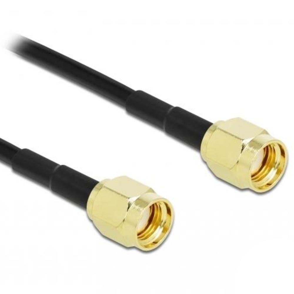 Delock Antennenkabel RP-SMA Stecker zu RP-SMA Stecker LMR/CFD100 2 m low l