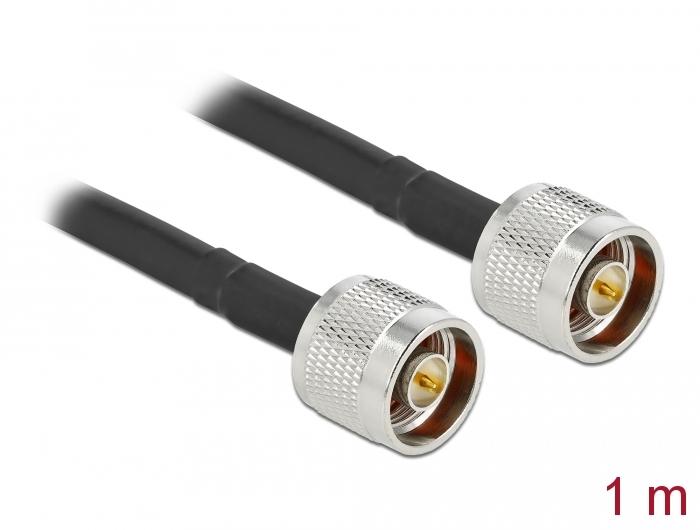 Delock Antennenkabel N-Stecker auf N-Stecker LMR/CFD300 1 m mit geringem Verlust - Delock
