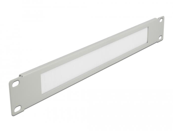 Delock 19″ Kabelmanagement Bürstenleiste 1 U grau - Delock