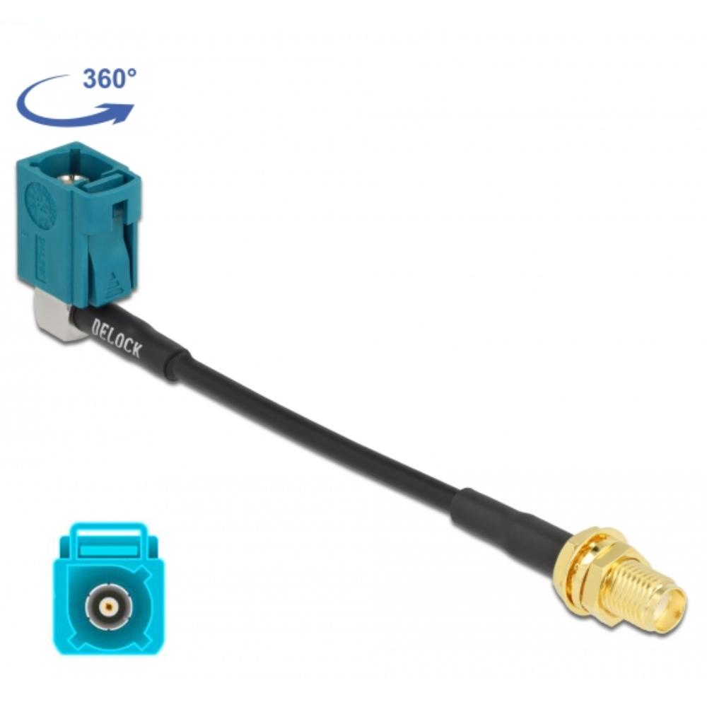 FAKRA Z 90 zu SMA Bulkhead Antennenkabel - 50 Ohm - Delock