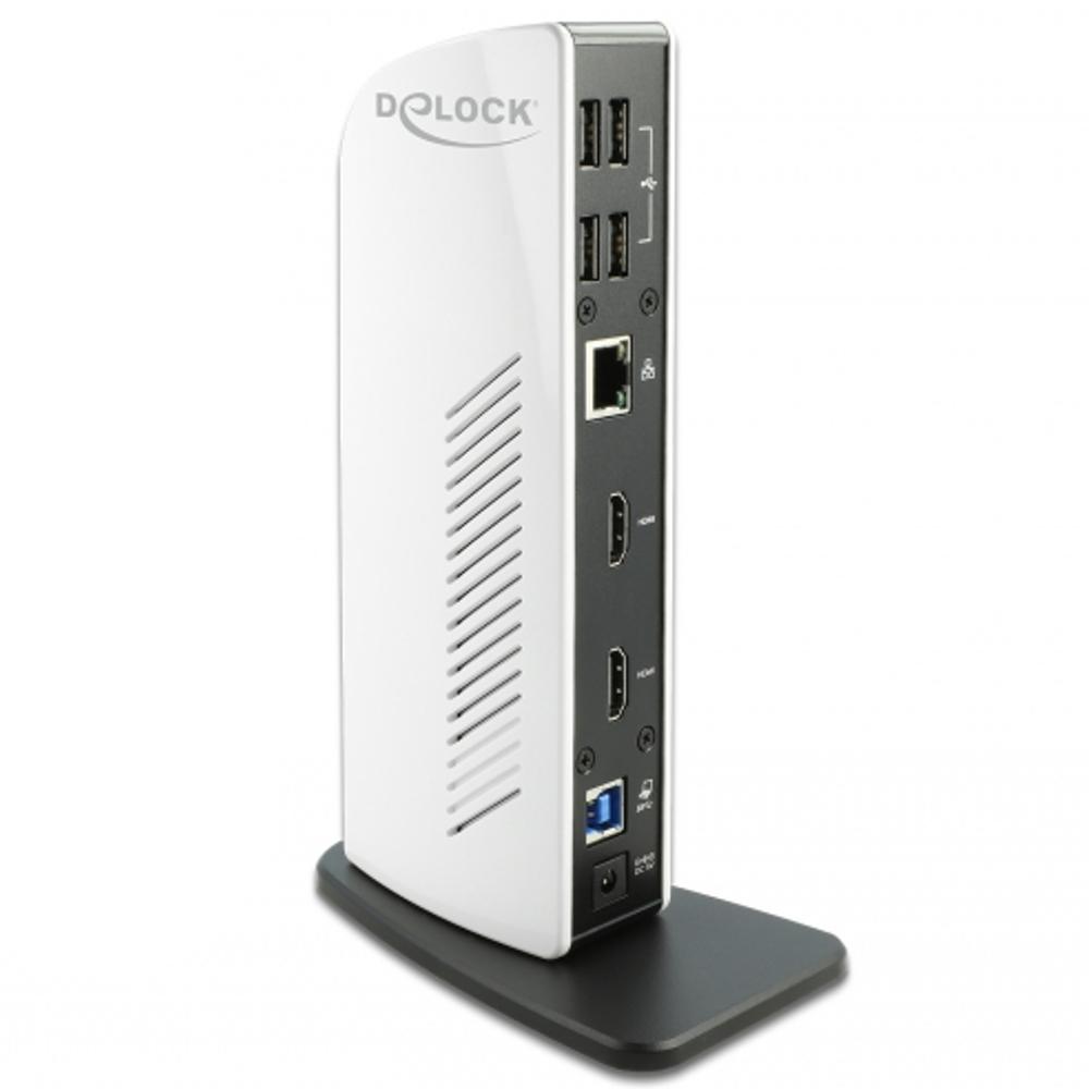 Delock USB Dockingstation Dual HDMI Full HD / USB 3.2 / LAN / Audio - Delock