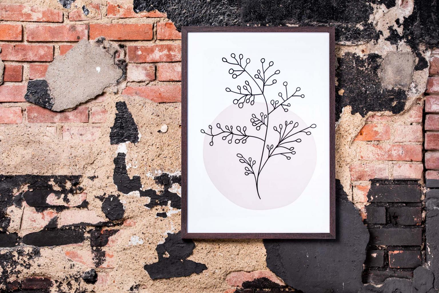 Bilderrahmen Modern - 60x80cm - Dunkelbraun