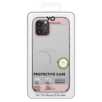 Innocence Clear Cover für Apple iPhone 12 Pro Max, roségold - White Diamonds