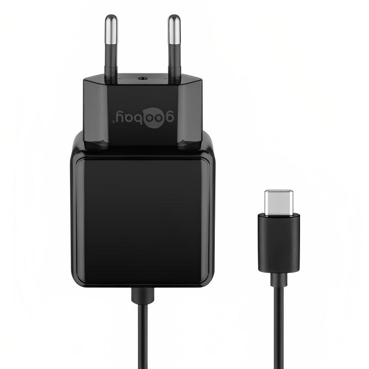 Ladegerät mit 1,5m USB C™ Anschlusskabel 3,0A (15W) schwarz USB C™ P