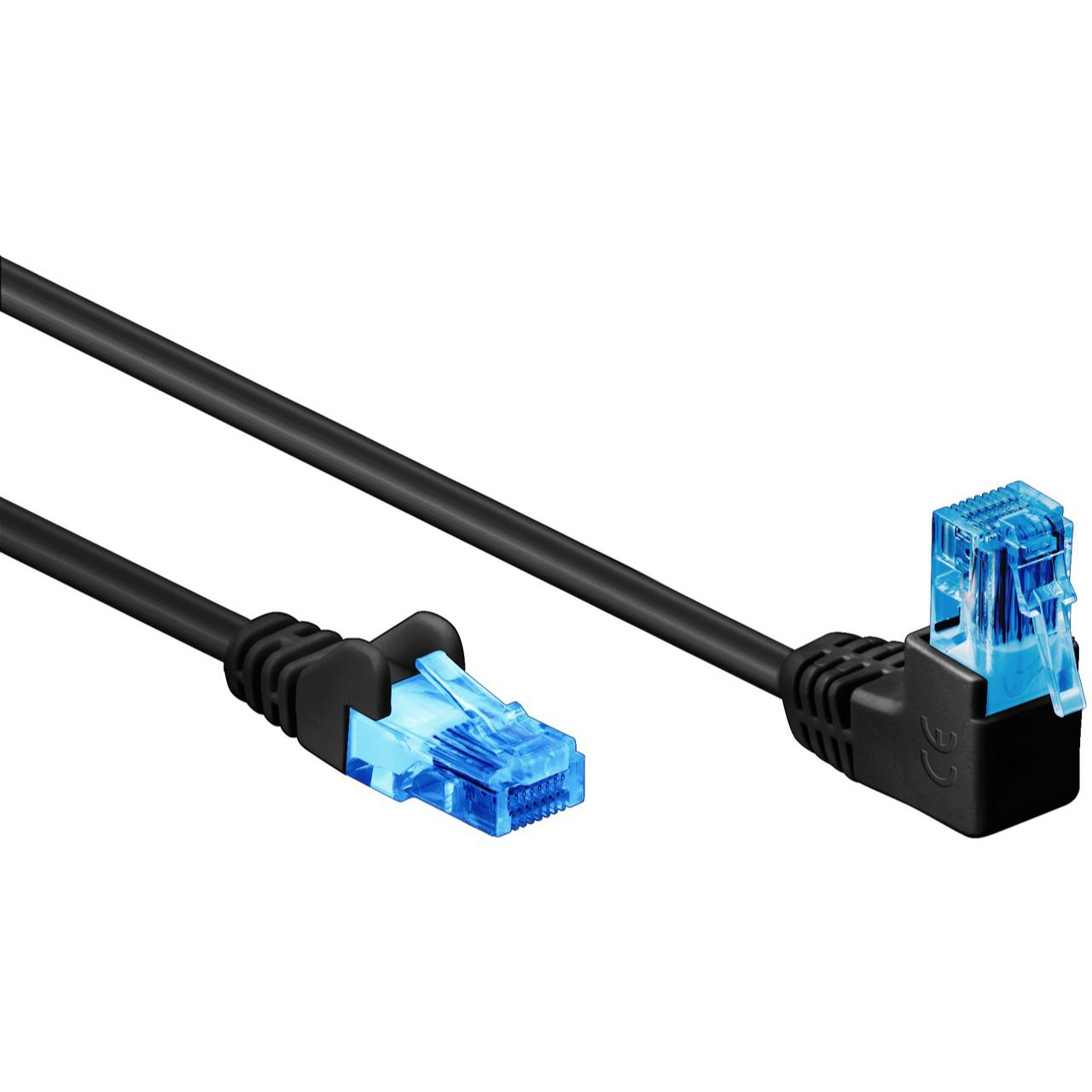 U/UTP Cat 6a Kabel gewinkelt - Goobay