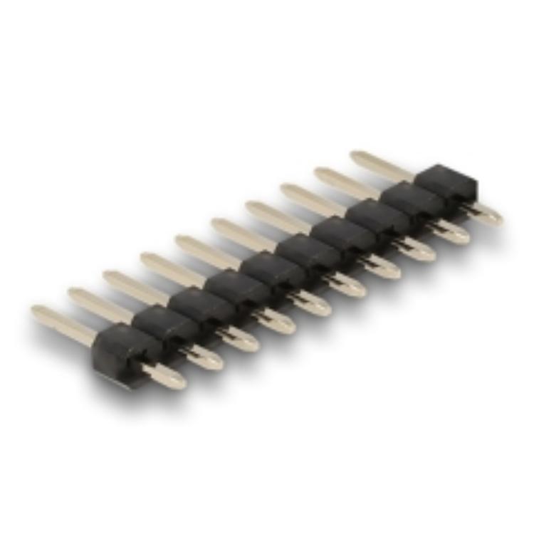 Delock Stiftleiste 10-polig, Rasterabstand 2,54 mm, 1-reihig, re - Delock
