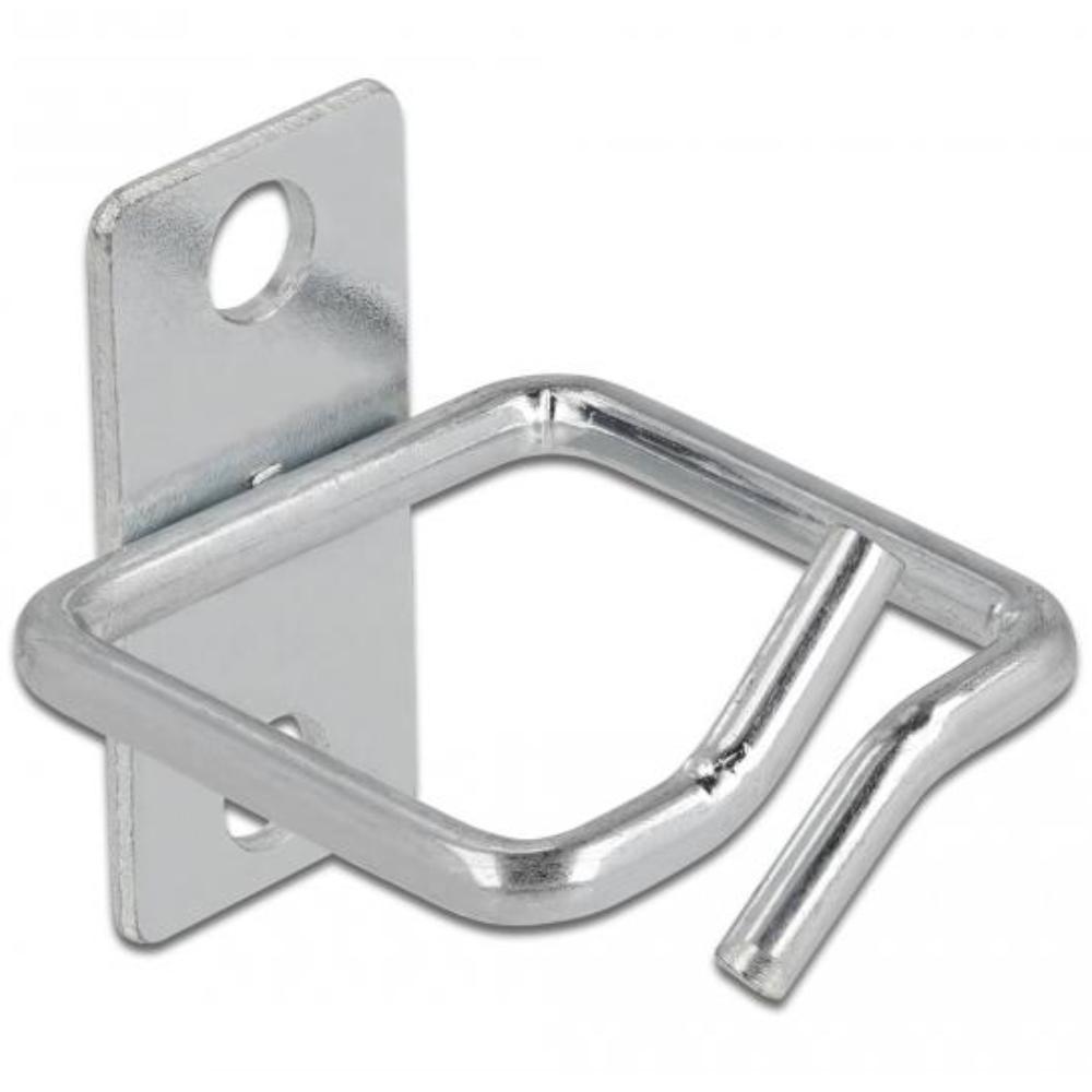 Delock Kabelhalter 40 x 40 mm mit Montageplatte Metall