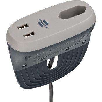 Steckdosenleiste 1-fach - USB - Brennenstuhl