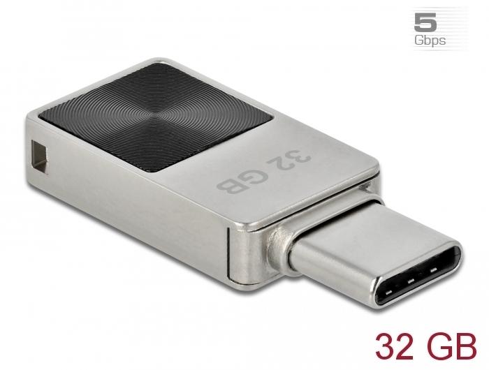 Delock Mini USB 3.2 Gen 1 USB-C™ Memory Stick 32 GB - Metallgehäuse - Delock