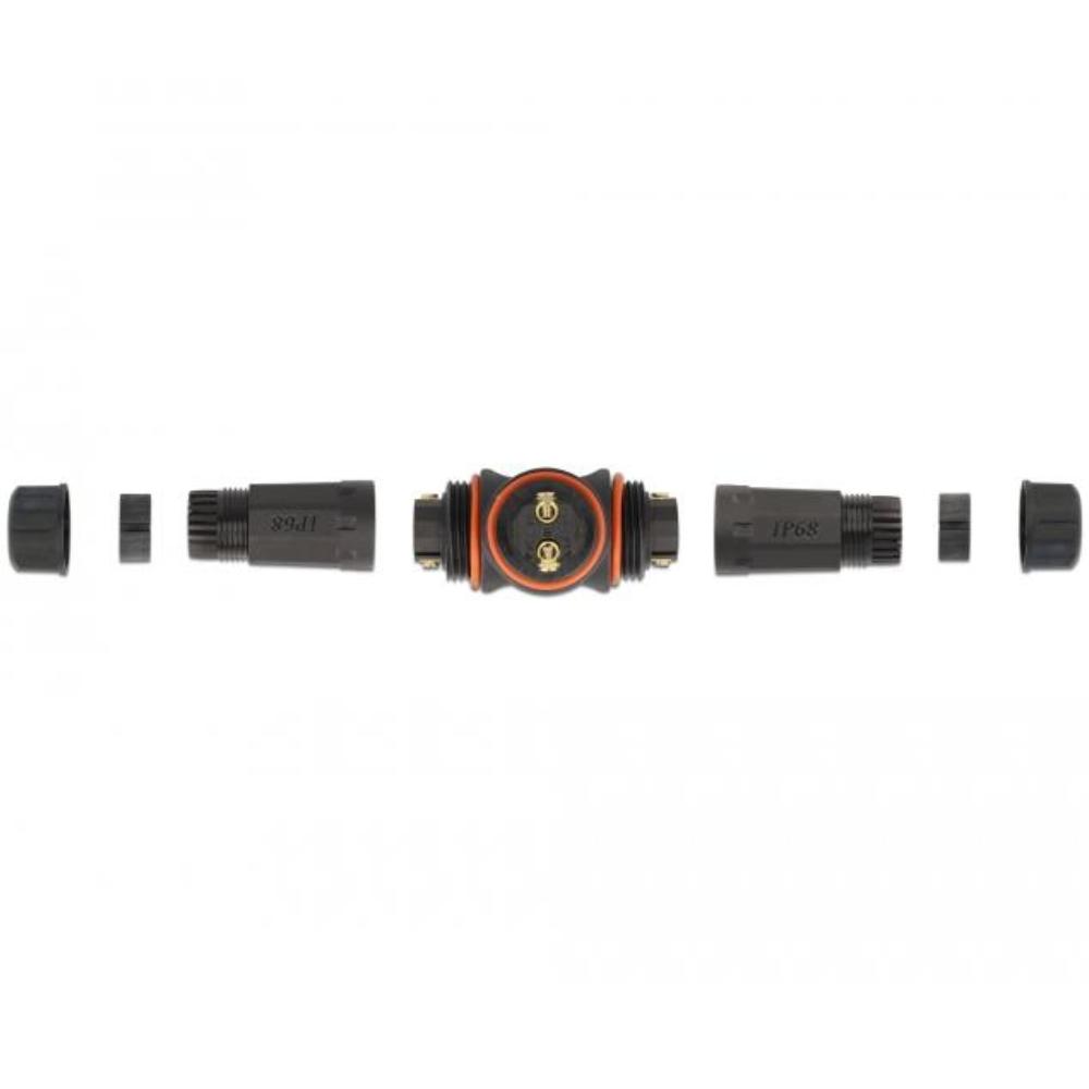 Delock Kabelstecker T-Form für Außeneinsatz 2-polig, IP68 wasserdicht, s - Delock