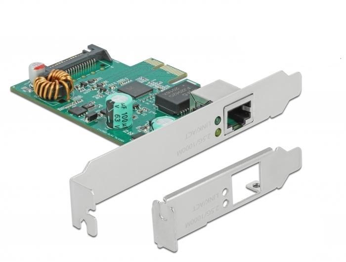 Delock PCI Express x1 Karte 1 x RJ45 2.5 Gigabit LAN PoE+ RTL8125 - Delock