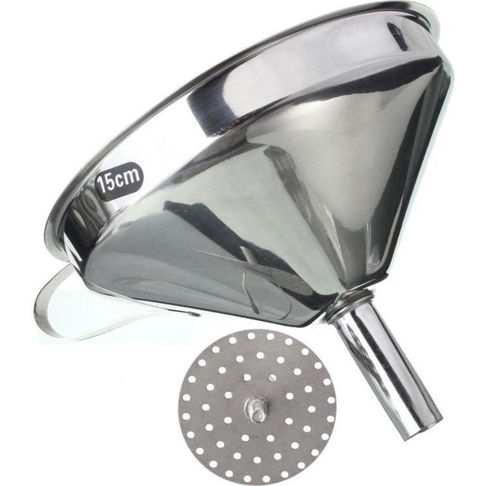 Trichter mit Sieb - rostfreier Stahl - 15 cm - Able & Borret