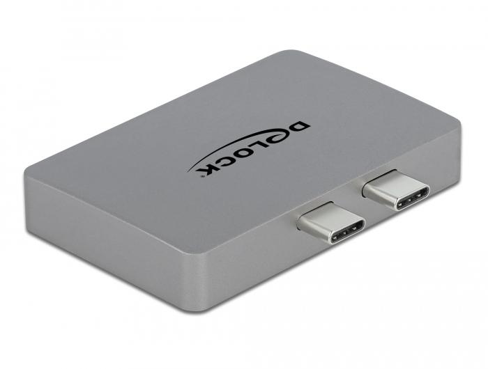 Delock Dual HDMI Adapter mit 4K 60 Hz und PD 3.0 für MacBook - Delock