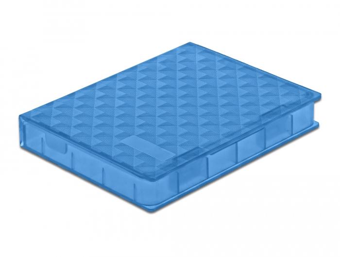 Delock Schutzbox für 2,5″ HDD / SSD blau - Delock