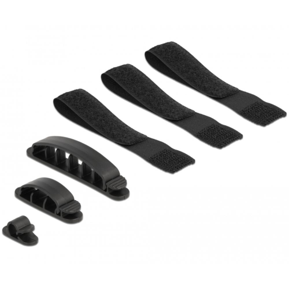 Kabelclip- und Klettbandset - Delock